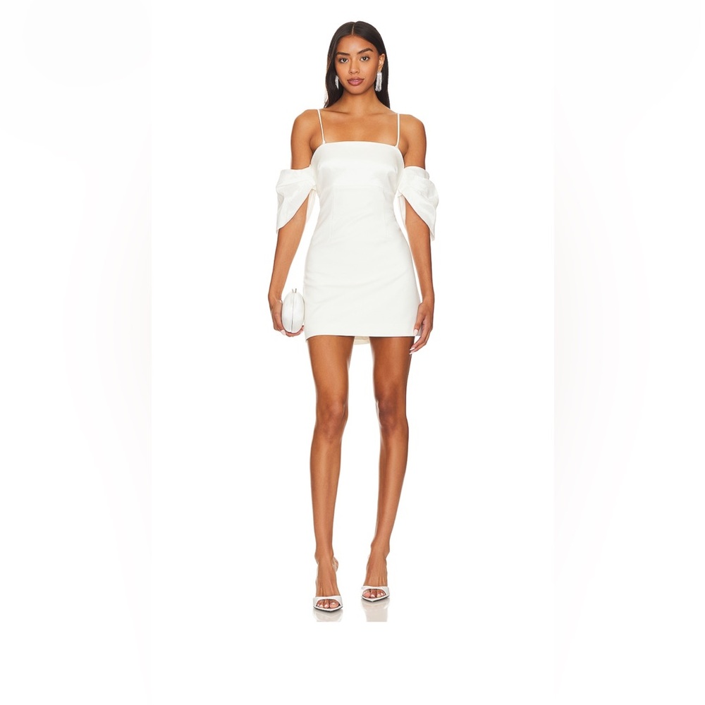 Likely Capri Dress in White Spaghetti Strap Mini Dress